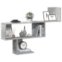 Engineered wood gray concrete wall shelf 100x15x70 cm by , Shelves and shelves - Ref: Foro24-853194, Price: 31,74 €, Discount: %