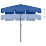 Blue beach umbrella 200x125 cm by vidaXL, Umbrellas - Ref: Foro24-314734, Price: 52,76 €, Discount: %