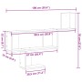 Engineered wood gray concrete wall shelf 100x15x70 cm by , Shelves and shelves - Ref: Foro24-853194, Price: 31,74 €, Discount: %