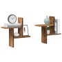 Wall shelves 2 units aged engineered wood 38x12x38cm by , Shelves and shelves - Ref: Foro24-853252, Price: 22,80 €, Discount: %