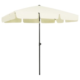 Sand yellow beach umbrella 200x125 cm by vidaXL, Umbrellas - Ref: Foro24-314727, Price: 43,04 €, Discount: %