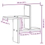 Wall shelves 2 units aged engineered wood 38x12x38cm by , Shelves and shelves - Ref: Foro24-853252, Price: 22,80 €, Discount: %