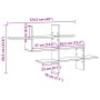 Estante pared madera ingeniería roble Sonoma 124,5x18x60,5 cm de , Estantes y estanterías - Ref: Foro24-853265, Precio: 34,73...