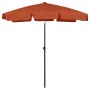 Terracotta beach umbrella 180x120 cm by vidaXL, Umbrellas - Ref: Foro24-314724, Price: 41,64 €, Discount: %