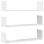 Wall shelves 2 units white engineered wood 80x18x18 cm by , Shelves and shelves - Ref: Foro24-853290, Price: 33,63 €, Discoun...