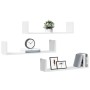 Wall shelves 2 units white engineered wood 80x18x18 cm by , Shelves and shelves - Ref: Foro24-853290, Price: 33,63 €, Discoun...