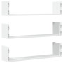 Wall shelves 2 units white engineered wood 80x18x18 cm by , Shelves and shelves - Ref: Foro24-853290, Price: 33,11 €, Discoun...