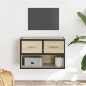 Mueble TV madera ingeniería y metal roble Sonoma 60x31x39,5 cm de , Muebles TV - Ref: Foro24-848910, Precio: 62,39 €, Descuen...