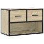 Mueble TV madera ingeniería y metal roble Sonoma 60x31x39,5 cm de , Muebles TV - Ref: Foro24-848910, Precio: 59,29 €, Descuen...