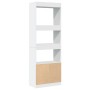 Aparador alto madera de ingeniería blanco 63x33x180 cm de , Librerías y estanterías - Ref: Foro24-3309600, Precio: 112,46 €, ...