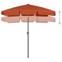 Terracotta beach umbrella 180x120 cm by vidaXL, Umbrellas - Ref: Foro24-314724, Price: 41,64 €, Discount: %