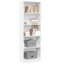 Estantería de madera de ingeniería blanca 60x24x176 cm de , Librerías y estanterías - Ref: Foro24-857821, Precio: 71,54 €, De...