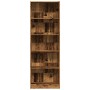 Engineered wood bookshelf in aged color, 60x24x176 cm by , Bookcases and shelves - Ref: Foro24-857828, Price: 70,54 €, Discou...