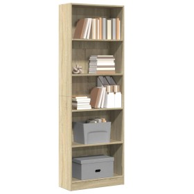 Ingenieurholzregal Sonoma-Eiche 60x24x176 cm von , Bücherregale und Regale - Ref: Foro24-857823, Preis: 69,99 €, Rabatt: %