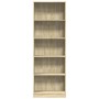 Engineered wood bookshelf in Sonoma oak, 60x24x176 cm. by , Bookcases and shelves - Ref: Foro24-857823, Price: 69,65 €, Disco...