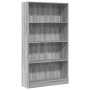 Engineered wood bookshelf in Sonoma gray, 80x24x143 cm. by , Bookcases and shelves - Ref: Foro24-857849, Price: 69,99 €, Disc...