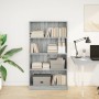 Engineered wood bookshelf in Sonoma gray, 80x24x143 cm. by , Bookcases and shelves - Ref: Foro24-857849, Price: 69,99 €, Disc...