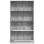 Engineered wood bookshelf in Sonoma gray, 80x24x143 cm. by , Bookcases and shelves - Ref: Foro24-857849, Price: 69,99 €, Disc...