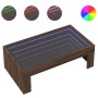 Coffee table with Infinity LED brown oak 90x50x30 cm by , Coffee table - Ref: Foro24-847622, Price: 114,41 €, Discount: %