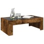 Coffee table with Infinity LED smoked oak 90x50x30 cm by , Coffee table - Ref: Foro24-847620, Price: 110,47 €, Discount: %