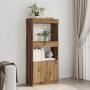 Engineered wood oak artisian sideboard 63x33x140 cm by , Bookcases and shelves - Ref: Foro24-855114, Price: 83,49 €, Discount: %