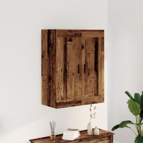 Aged engineered wood wall cabinet 69.5x34x90 cm by , Sideboards - Ref: Foro24-857310, Price: 75,99 €, Discount: %