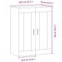 Wandschrank aus gealtertem Ingenieurholz 69,5x34x90 cm von , Sideboards - Ref: Foro24-857310, Preis: 75,99 €, Rabatt: %