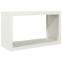 White steel firewood rack 100x40x60 cm by , Firewood bags and holders - Ref: Foro24-850983, Price: 109,99 €, Discount: %