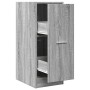 Armario botiquín madera ingeniería gris Sonoma 30x41x77,5 cm de , Taquillas y armarios de almacenamiento - Ref: Foro24-855156...