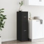 Engineered wood black medicine cabinet 30x41x118 cm by , Lockers and storage cabinets - Ref: Foro24-855161, Price: 89,79 €, D...