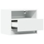 Wall-mounted bedside tables with LED lights, 2 units, white by , Nightstands - Ref: Foro24-852062, Price: 101,43 €, Discount: %