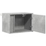 Wall-mounted bedside table with LED lights in concrete gray by , Nightstands - Ref: Foro24-852095, Price: 43,10 €, Discount: %