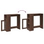 Tall bar table with oak brown shelves 101x40x103.5 cm by , Kitchen and dining tables - Ref: Foro24-854370, Price: 87,19 €, Di...