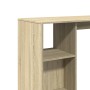 Bar table with Sonoma oak wood shelf 124x46x103.5 cm by , Kitchen and dining tables - Ref: Foro24-854393, Price: 84,13 €, Dis...