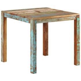 Recycled solid wood dining table 82x80x76 cm by vidaXL, Kitchen and dining tables - Ref: Foro24-337267, Price: 199,99 €, Disc...