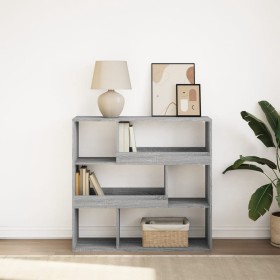 Regal/Trennwand in Sonoma-Grau 100x33x94,5 cm von , Bücherregale und Regale - Ref: Foro24-854441, Preis: 84,99 €, Rabatt: %