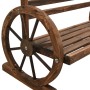 Solid spruce wood garden bench 112 cm by vidaXL, garden benches - Ref: Foro24-313891, Price: 162,07 €, Discount: %