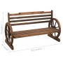 Solid spruce wood garden bench 112 cm by vidaXL, garden benches - Ref: Foro24-313891, Price: 162,07 €, Discount: %