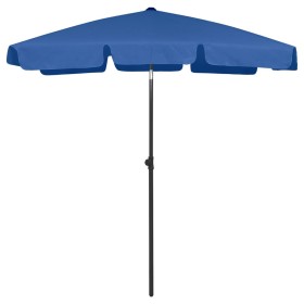 Light blue beach umbrella 180x120 cm by vidaXL, Umbrellas - Ref: Foro24-314726, Price: 39,99 €, Discount: %