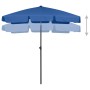 Light blue beach umbrella 180x120 cm by vidaXL, Umbrellas - Ref: Foro24-314726, Price: 39,86 €, Discount: %