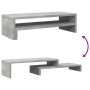 Soporte de pantalla madera ingeniería gris hormigón 54x22x15 cm de , Bases y elevadores para ordenadores - Ref: Foro24-854772...