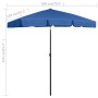 Light blue beach umbrella 180x120 cm by vidaXL, Umbrellas - Ref: Foro24-314726, Price: 39,86 €, Discount: %