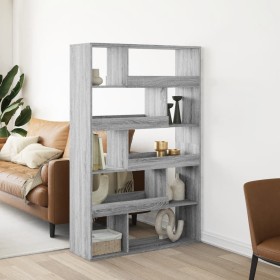 Gray Sonoma wood room divider