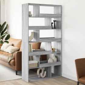 Room divider in Sonoma grey wood 100x33x187.5 cm by , Bookcases and shelves - Ref: Foro24-3309506, Price: 166,99 €, Discount: %