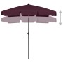 Burgundy red beach umbrella 180x120 cm by vidaXL, Umbrellas - Ref: Foro24-314723, Price: 39,86 €, Discount: %