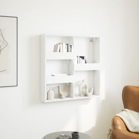 Engineered wood white wall cabinet 80x15x80 cm by , Shelves and shelves - Ref: Foro24-854544, Price: 46,99 €, Discount: %