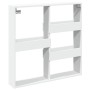 Engineered wood white wall cabinet 80x15x80 cm by , Shelves and shelves - Ref: Foro24-854544, Price: 45,98 €, Discount: %