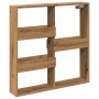 Handcrafted oak wood engineered wall cabinet 80x15x80 cm by , Shelves and shelves - Ref: Foro24-854552, Price: 44,81 €, Disco...