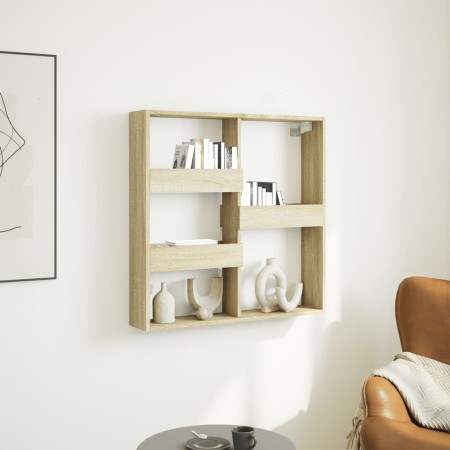 Engineered wood wall cabinet in Sonoma oak, 80x15x80 cm. | Foro24|Onlineshop| Casa, Jardín y Más Foro24.es