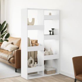 Engineered wood white room divider 100x33x175 cm by , Bookcases and shelves - Ref: Foro24-3309573, Price: 134,99 €, Discount: %